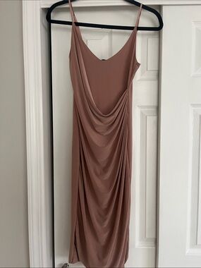 champagne dress missguided Missguided | Dresses | Missguided Champagne Ruched Satin Mini Dress Size 2